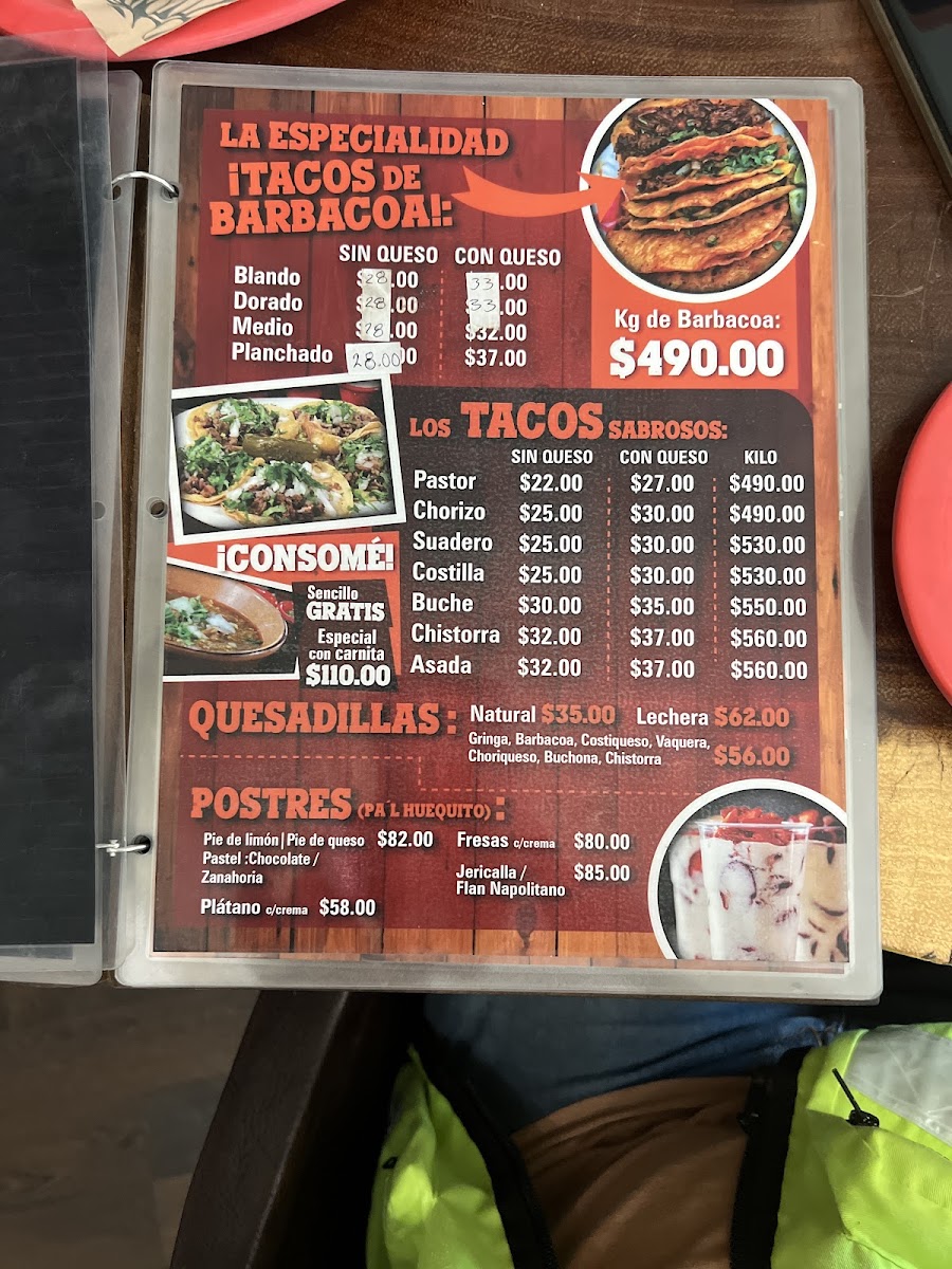 TepeTaco Menu - Image 1